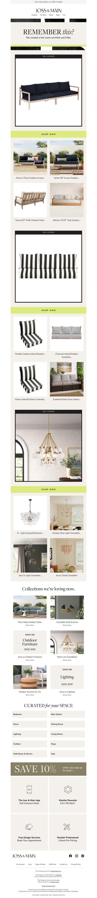 Just for you: patio sofas, furniture cushions & more