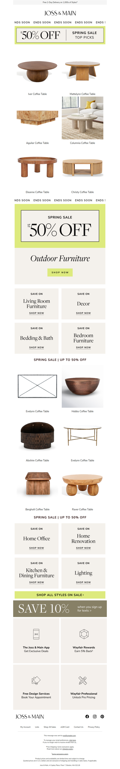 Up to 50% off ⏳ HOURS LEFT to save on the keep-forever iver coffee table