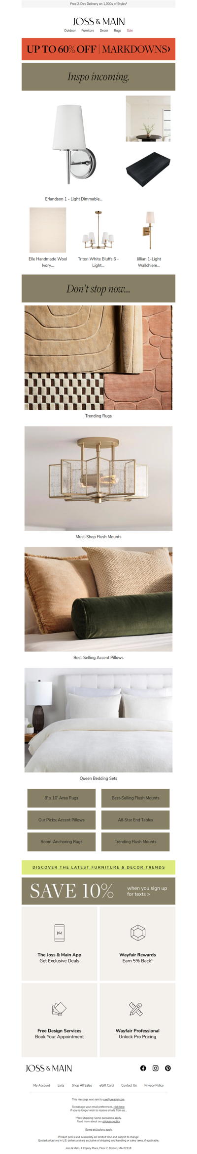 Heads up – the erlandson wall sconce won't wait forever