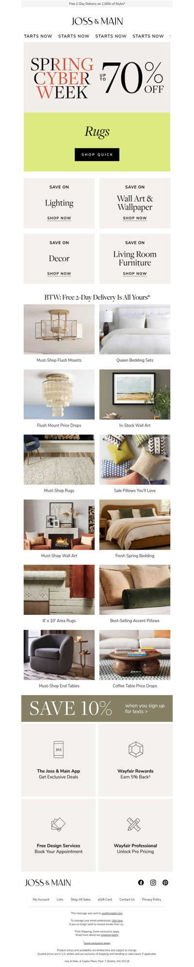 Up to 70% off rugs? Sellout alert »