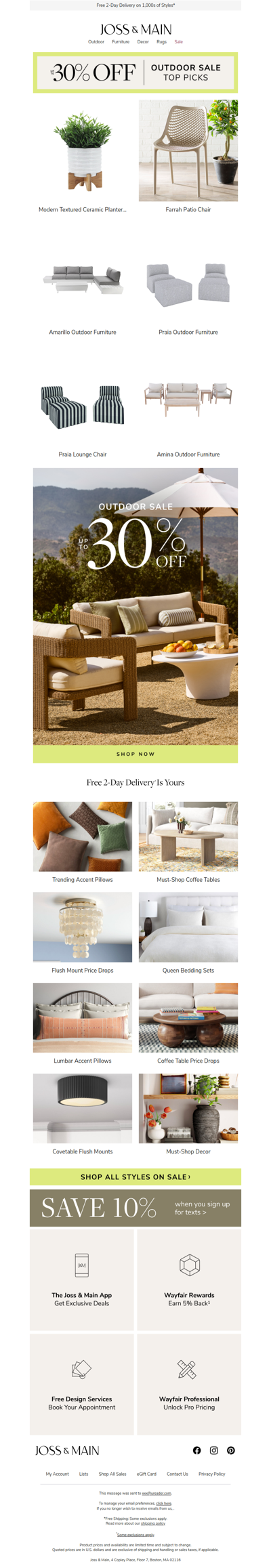 Up to 30% off | This planter | Outdoor Sale.