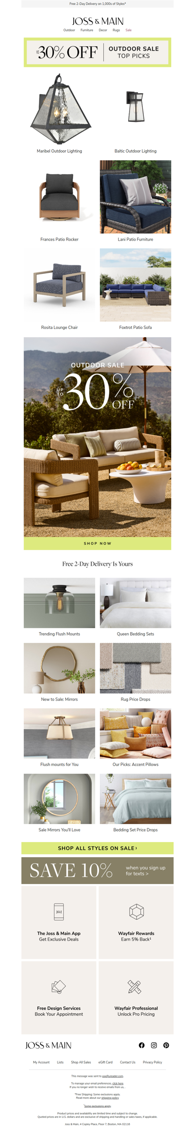 Outdoor must-haves are UP TO 30% OFF | Grab the maribel outdoor lighting