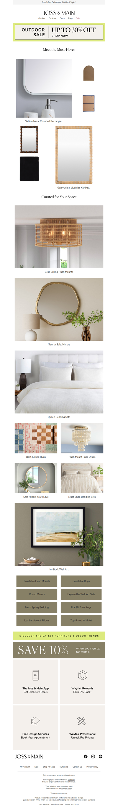 The Sabine Mirror is calling your name