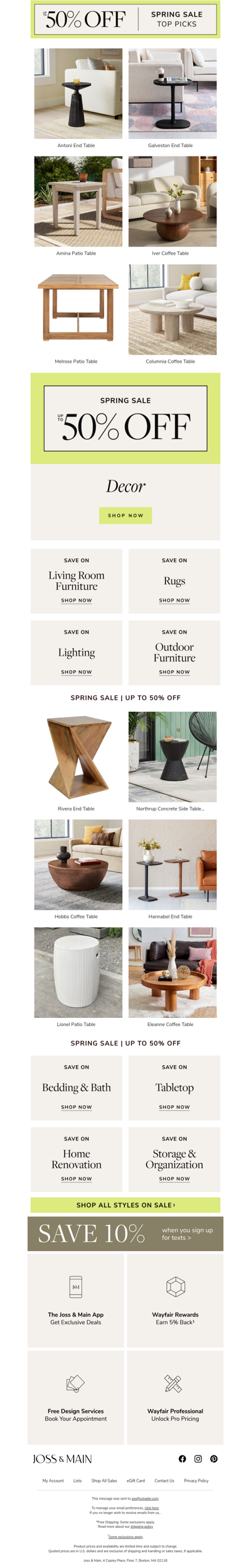 Finished your taxes? Treat yourself with deals on the antoni end table & more