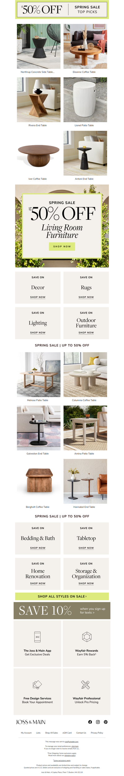 Perfect timing ⏱️ This patio table & more UP TO 50% OFF