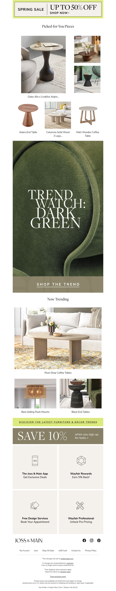 Blink & you’ll miss it – the argiro end table