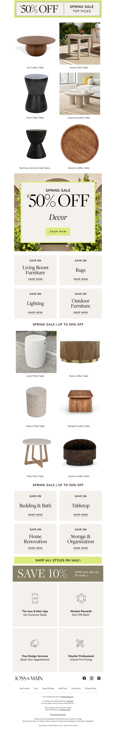 Stylish swaps for spring on sale | The iver coffee table