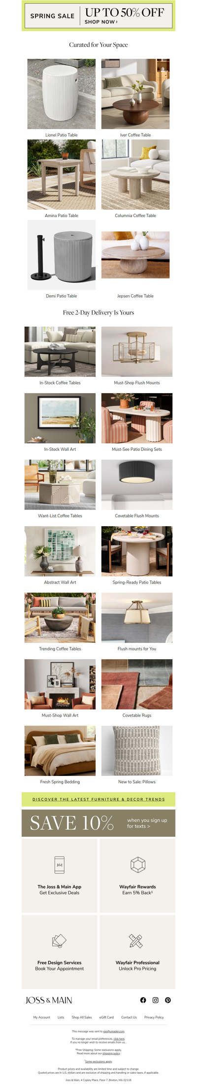 Good taste starts with the lionel patio table