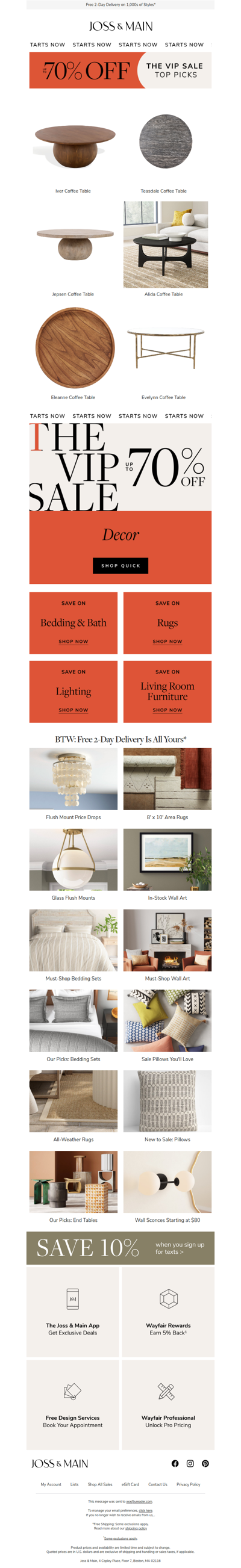 Selling fast ♡ The iver coffee table & more up to 70% off