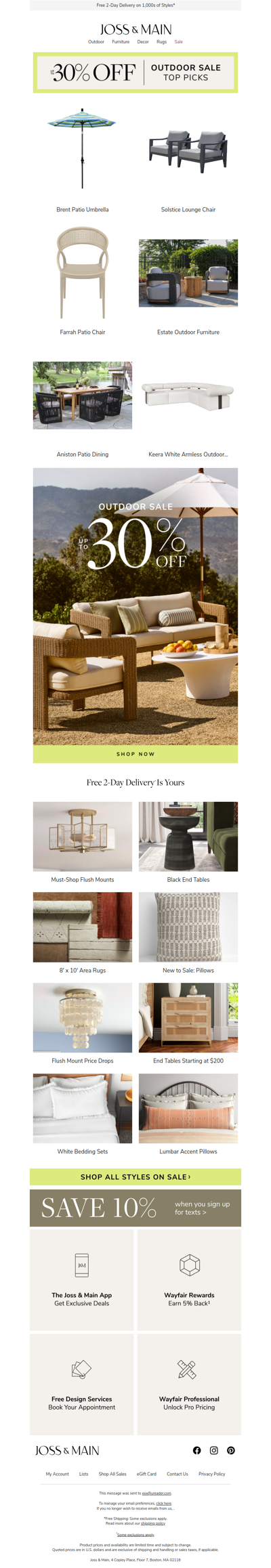 Up to 30% off | The brent patio umbrella | Outdoor Sale.