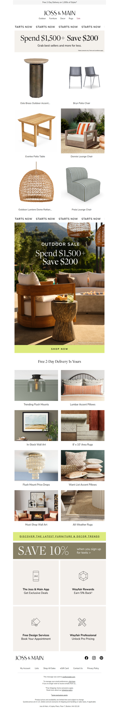 Starts now ◒ PATIO TABLE sale