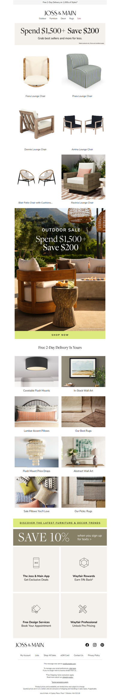 FIORA LOUNGE CHAIR sale ✦ Take your signature style outside