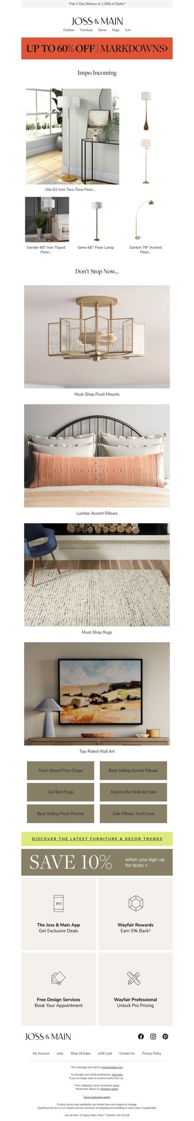 Heads up – the olie floor lamp won't wait forever