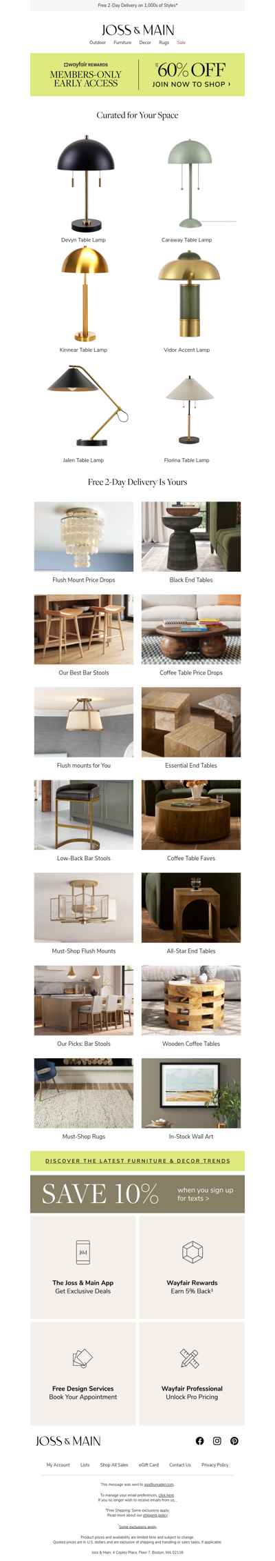Blink & you’ll miss it – the  devyn table lamp