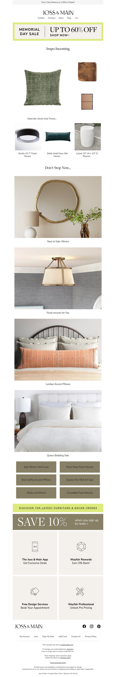 The otterville accent pillow is trending big this week