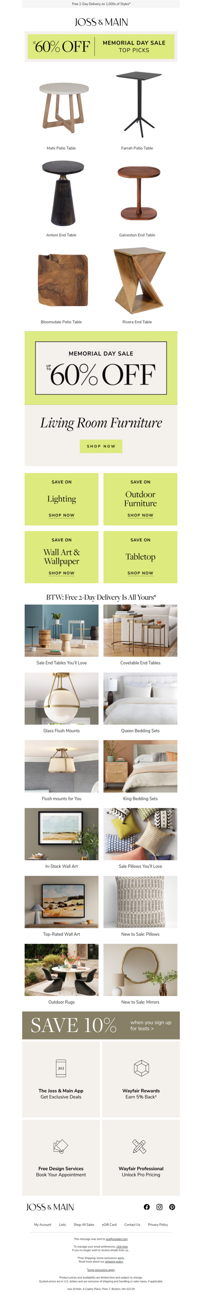 Don’t miss these Memorial Day deals > mahi patio table