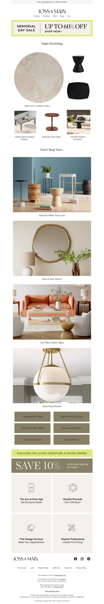 You need the Argiro End Table now