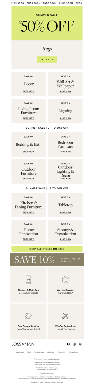 Now or never ⏳ 𝗟𝗮𝘀𝘁 𝗰𝗵𝗮𝗻𝗰𝗲 to save up to 50% on rugs