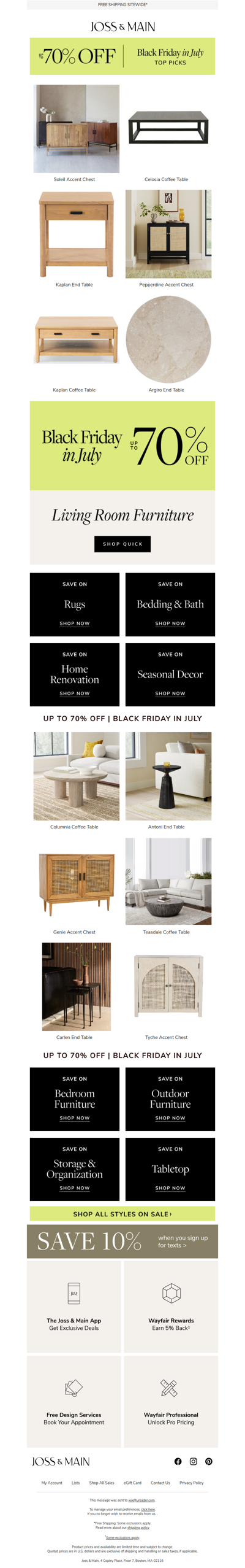 The soleil accent chest you’re eyeing is GOING FAST