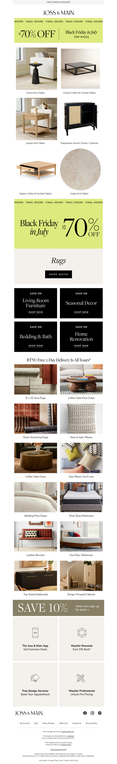 Closing time ⧗ UP TO 70% OFF ⧗ the antoni end tables