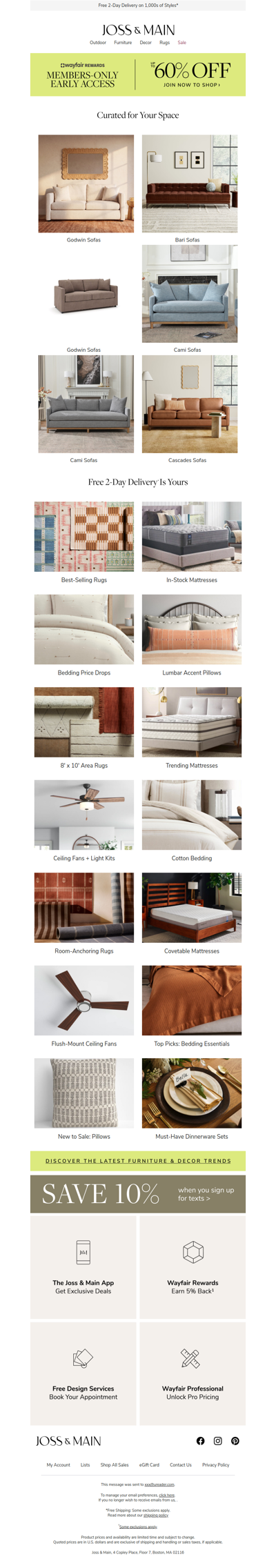 The Godwin Sofas: flying off the virtual shelves ᨓ