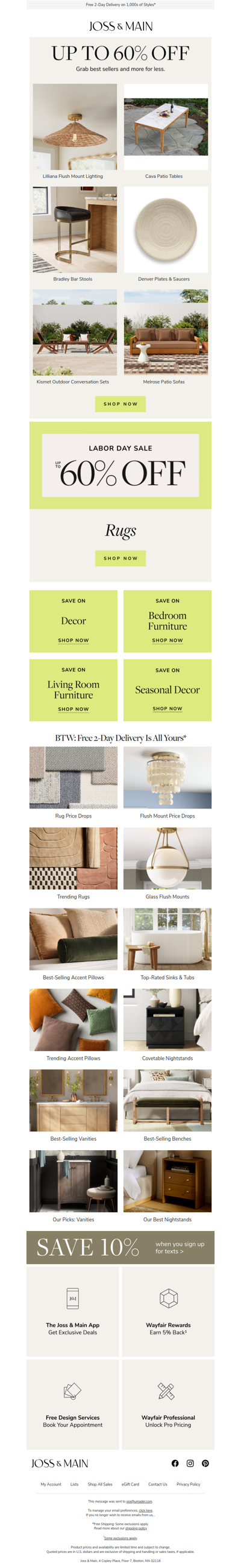 STYLISH SAVINGS: up to 60% off the lilliana lighting & more