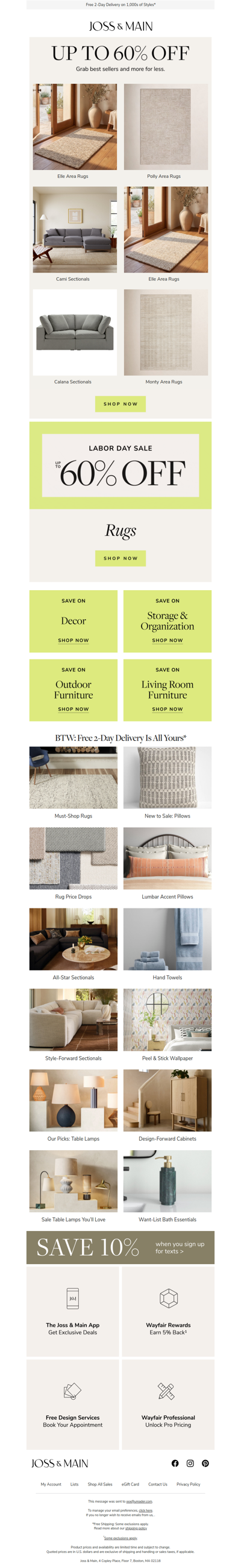PSA: You can shop the LABOR DAY SALE from the beach