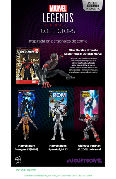 🎯 ¡Para verdaderos coleccionistas! 🦸‍♂️🔥 La nueva wave de Marvel Legends ha llegado🚀🛒