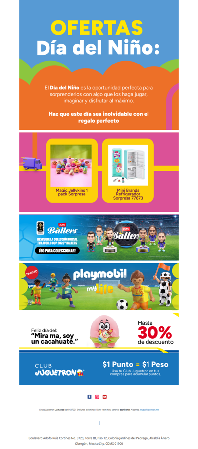 🚀 Novedades + ofertas increíbles para consentirlos este Día del Niño