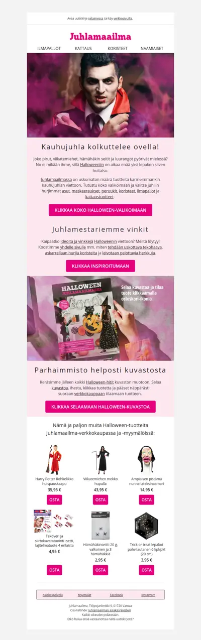 🎃 HALLOWEEN on pian täällä! 🎃