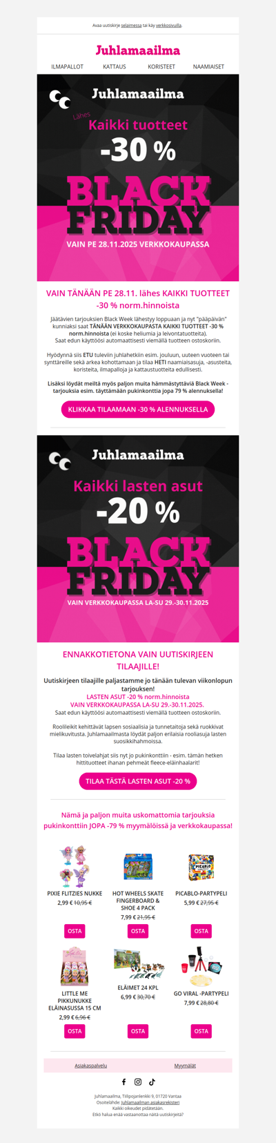 🌟 -30 % lähes KAIKKI TUOTTEET 🌟