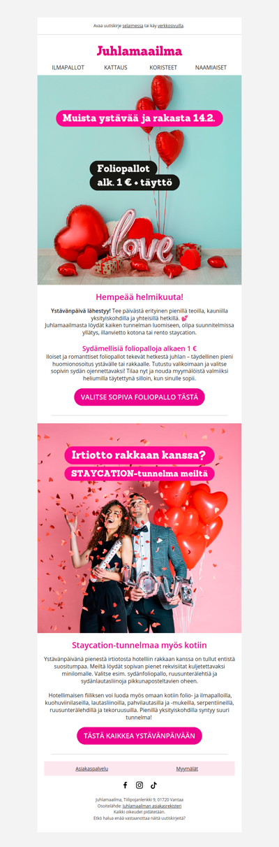 ❤️ Muista ystävää ja rakasta 14.2. ❤️