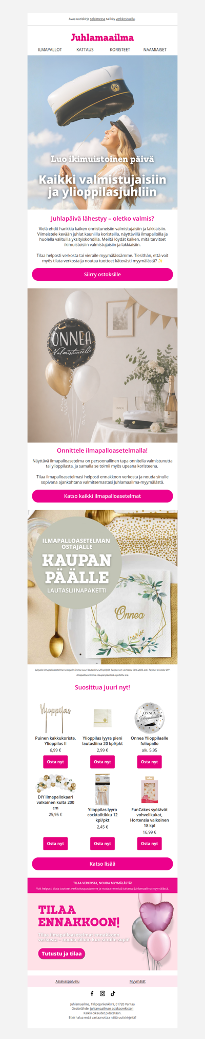 Viikonloppuna juhlitaan valmistuneita! 🎓✨
