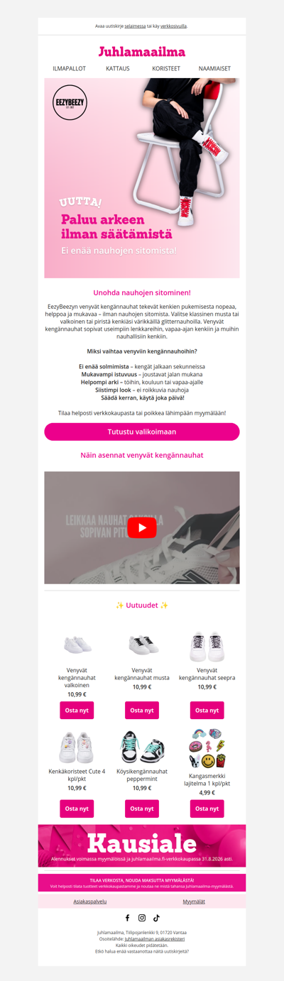 Uudet venyvät kengännauhat 👟
