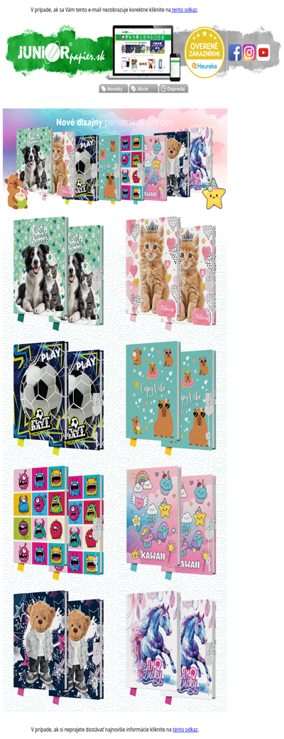 Nové dizajny detských pamätníkov sú tu! 📘✨