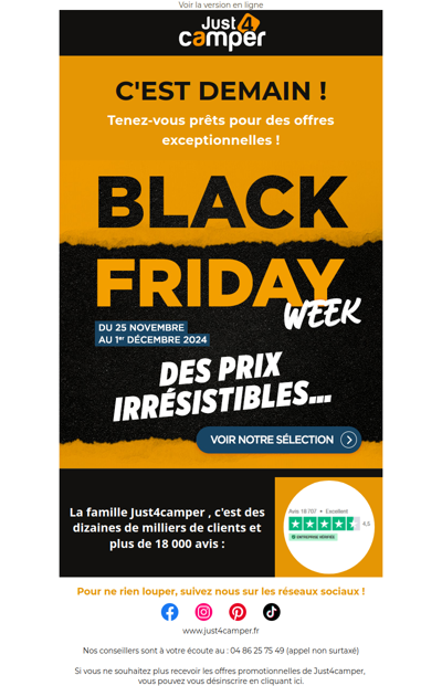 J-1 avant le début de la Black Friday Week !