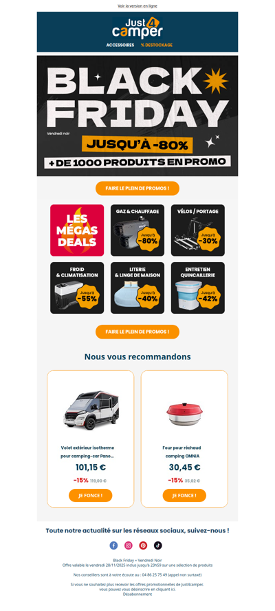 Black friday : Top chrono