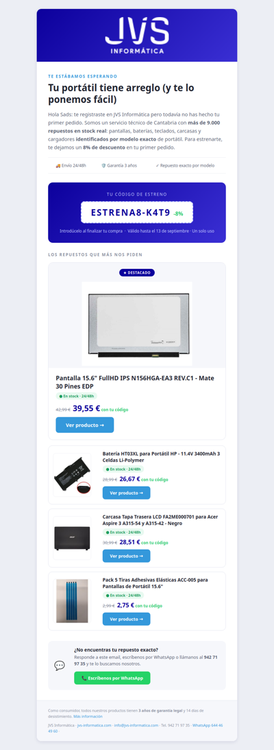 Tu portátil tiene arreglo: 8% para estrenarte