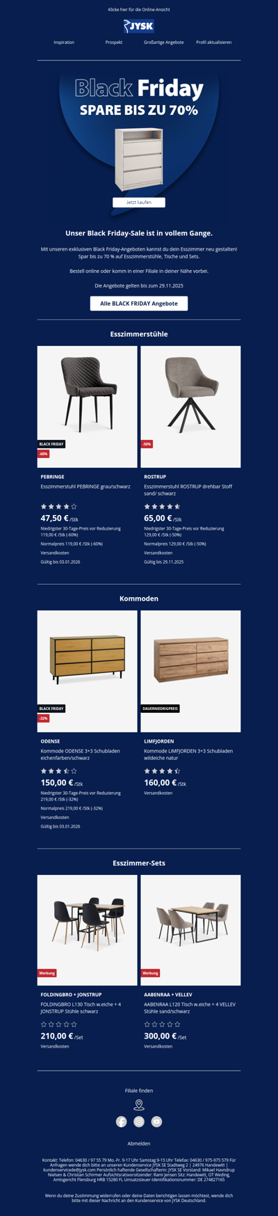 Black Friday Angebote für dein Esszimmer 🪑🖤