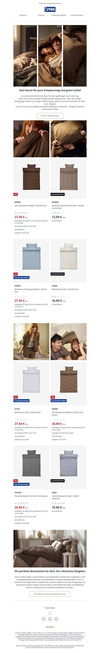 Besserer Schlaf beginnt mit der richtigen Bettwäsche🛌🏻