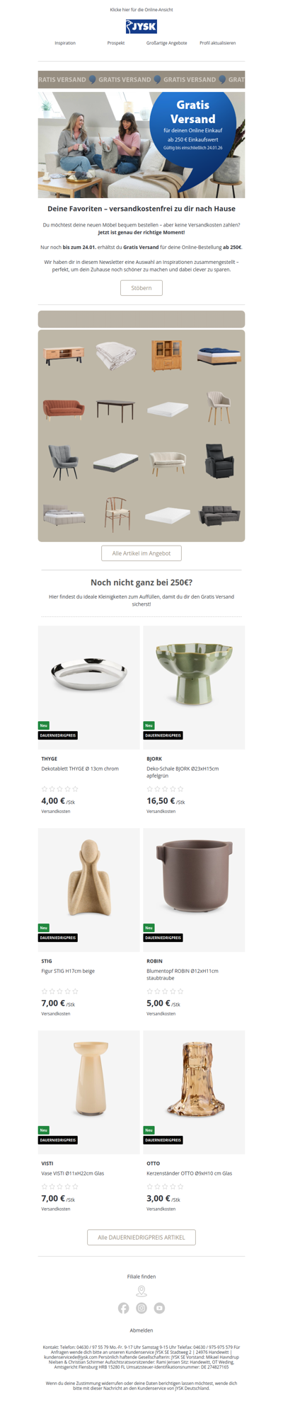 Nur noch kurze Zeit: Gratis Versand sichern!