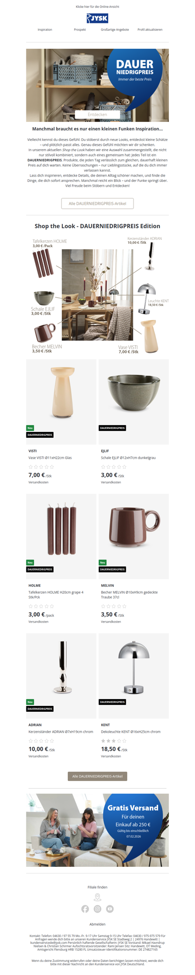 Neue Inspiration – dauerhaft kleine Preise ✨