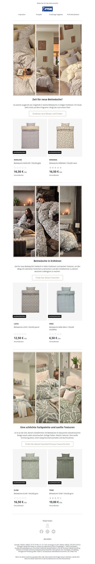 Zeit für neue Bettwäsche?