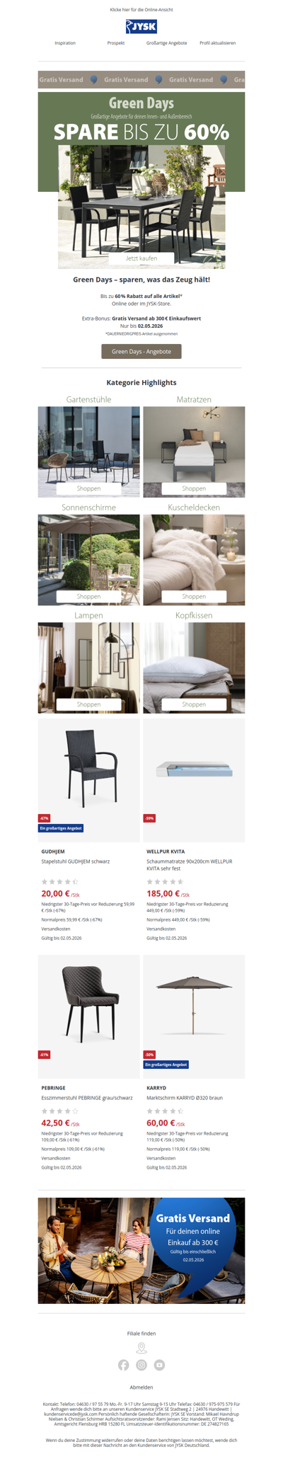 💚✨ Green Days = Sparzeit! ✨💚