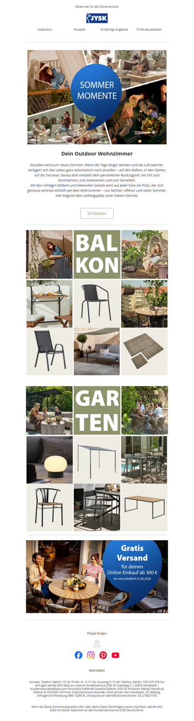 👉 Drinnen sitzen? Diesen Sommer sicher nicht.