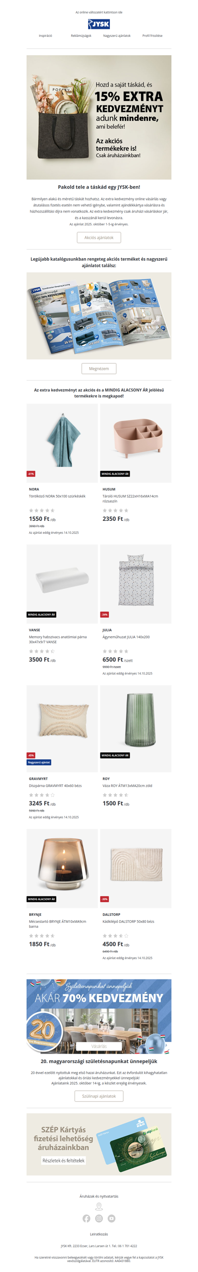 EXTRA -15% 🛍️ arra ami a táskádba belefér