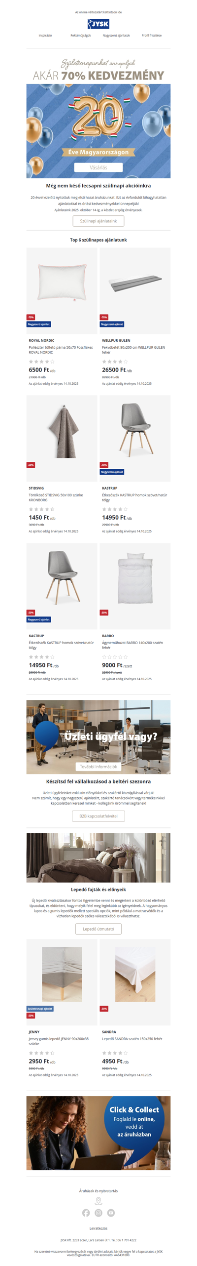 Szerezd meg szülinapi ajánlatainkat 🎂 Akár -70%