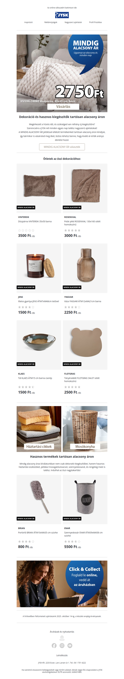 Őszi hangulat mindig alacsony áron 🍂