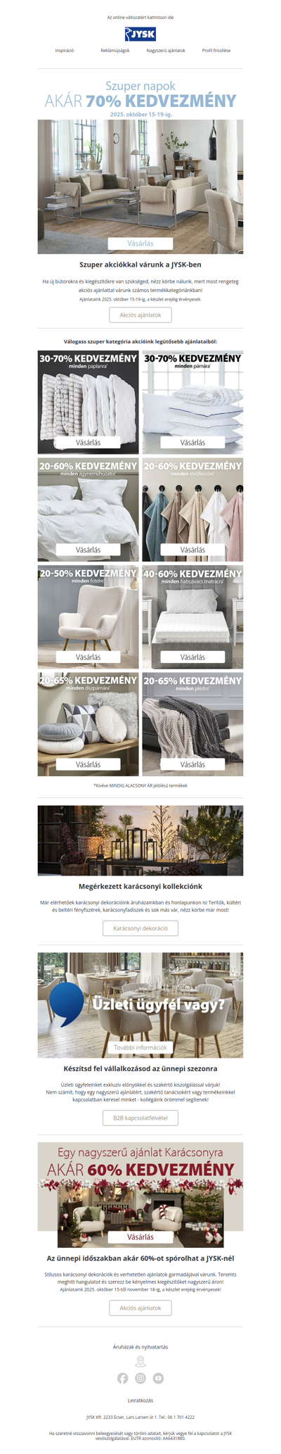 Szuper napok ⚡ Akár -70%