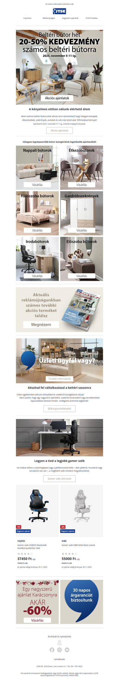 🛋️ Beltéri bútor akció⚡ Akár -50%